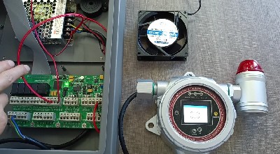 氣體報警控制器 MIC2000聯(lián)動風(fēng)機(jī)操作視頻
